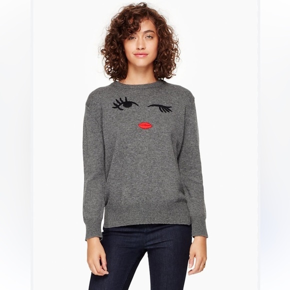 kate spade Sweaters - Kate Spade Broome Street Winking Eye Sweater XS